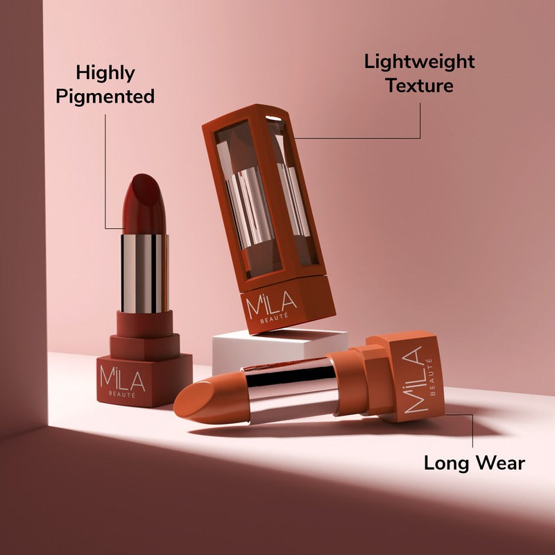 Mila Beaute Matte Lipstick Set of 3 Lipstick