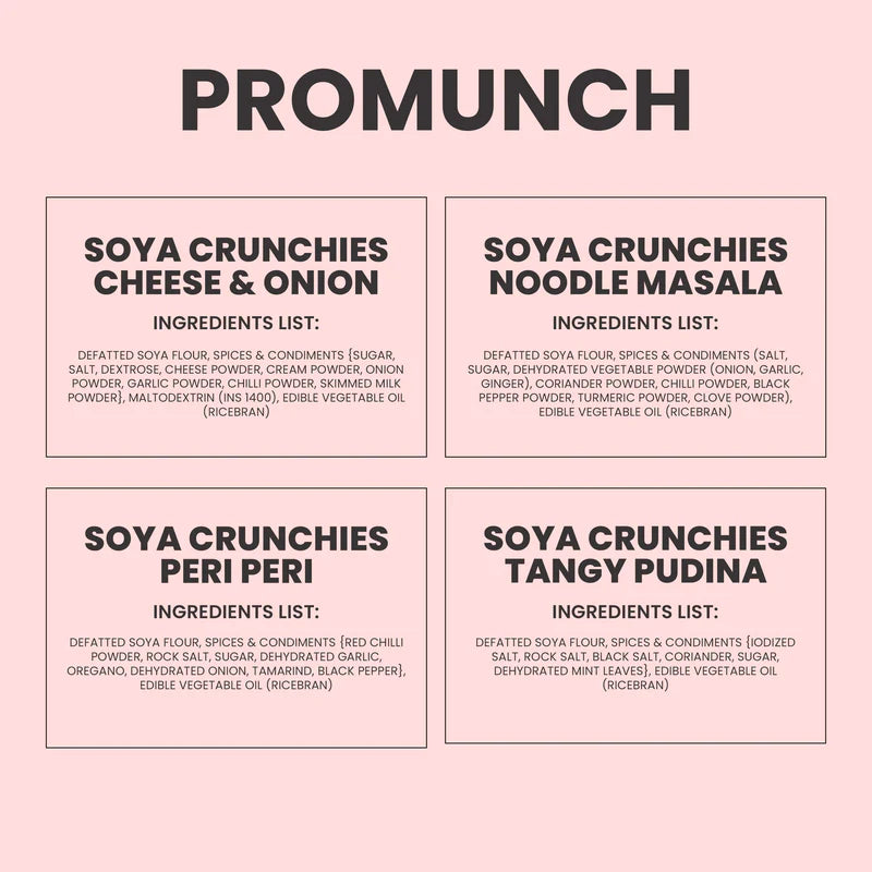 Promunch Assorted Flavored Pack - 150Gm X 4