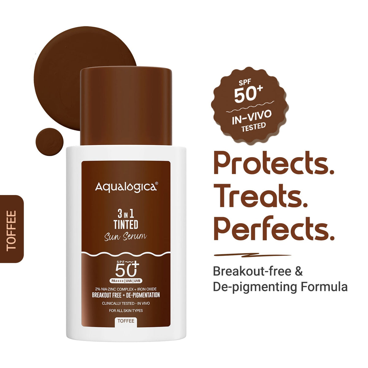 Aqualogica 3-In-1 Tinted Sun Serum - 50g