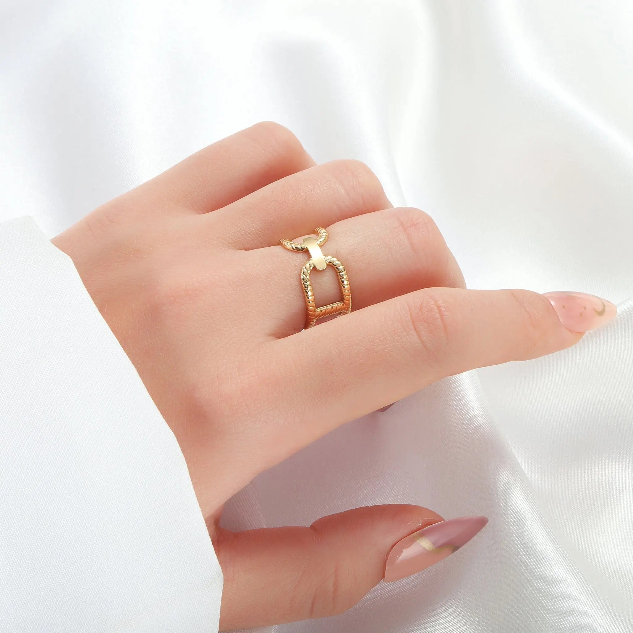 Salty Twist & Glow Wrap Ring