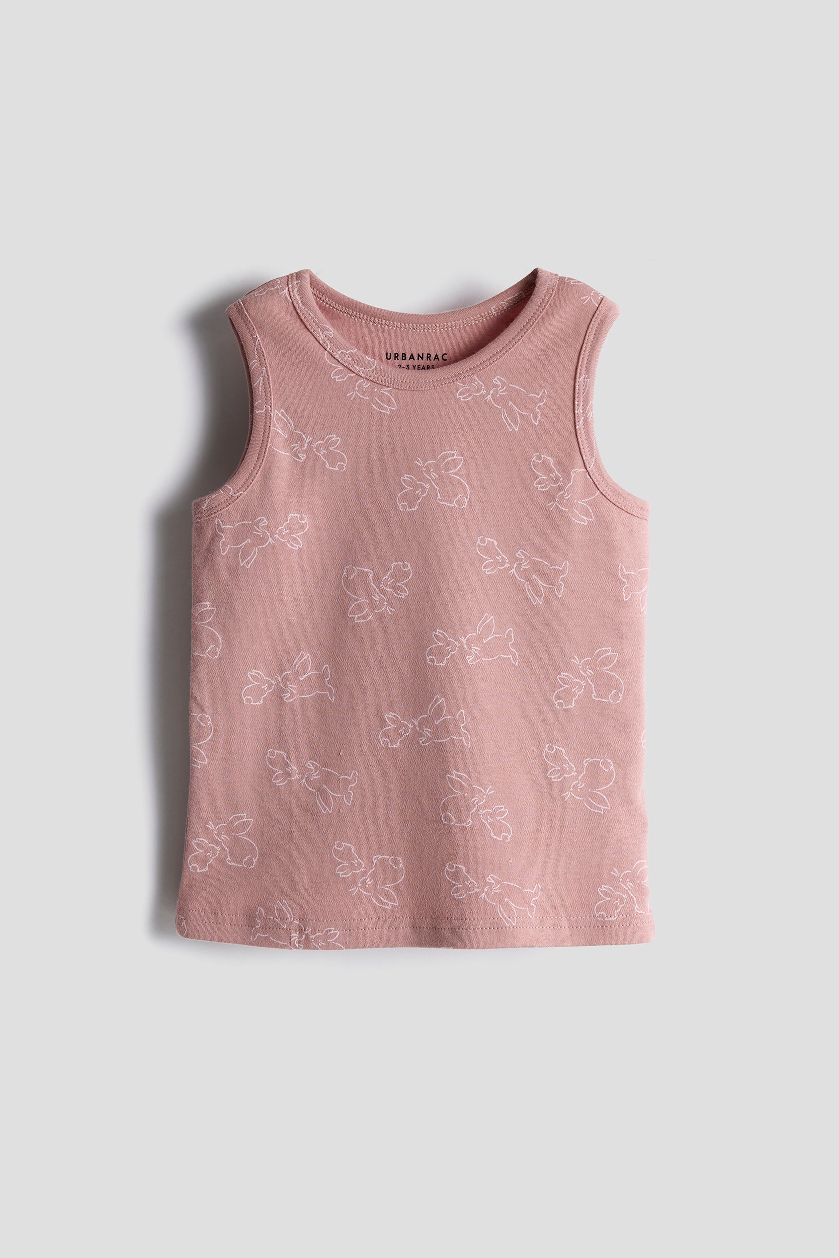 Urbanrac Girls Cotton Vest Top - Bunny