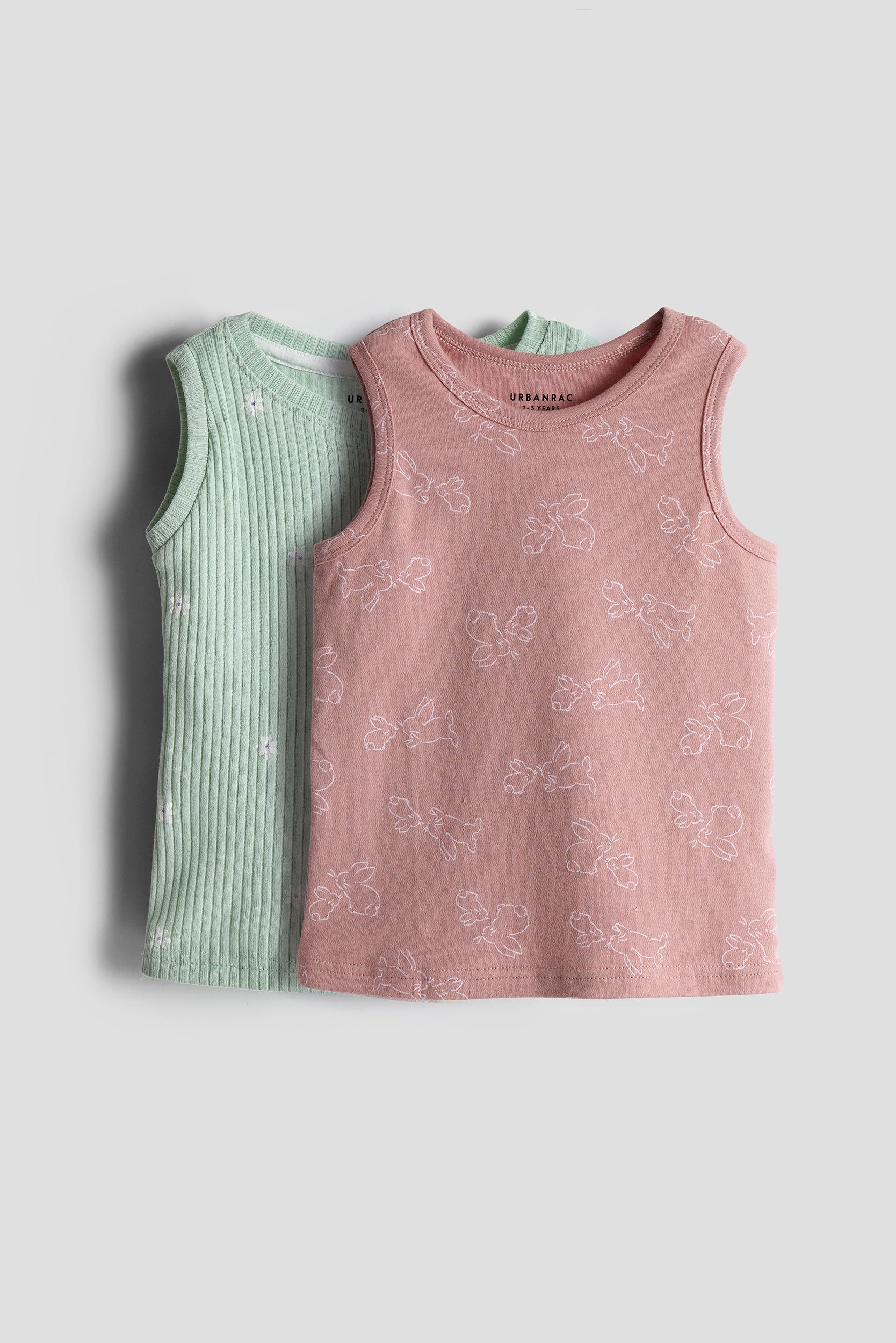 Urbanrac 2-Pack Cotton Vest Tops - Vibrant