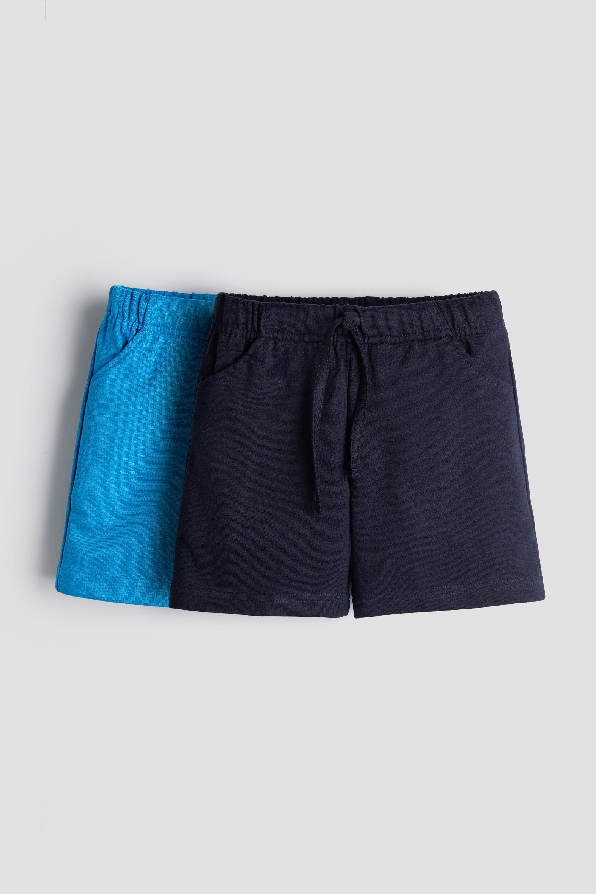 Urbanrac Everyday Comfort Kids’ Shorts - Pack of 2 (Navy & Sky Blue)