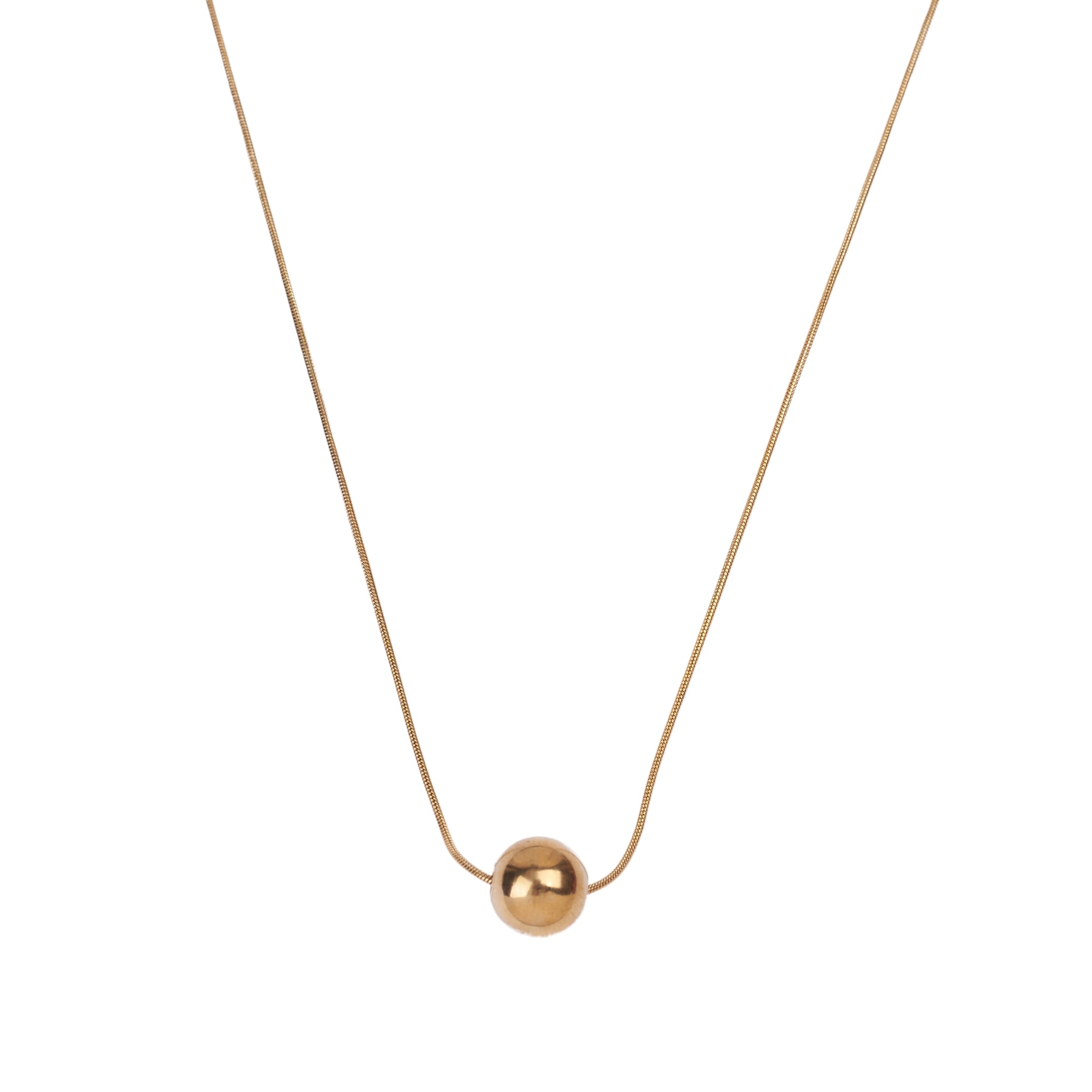 Salty Dream Ball Golden Necklace