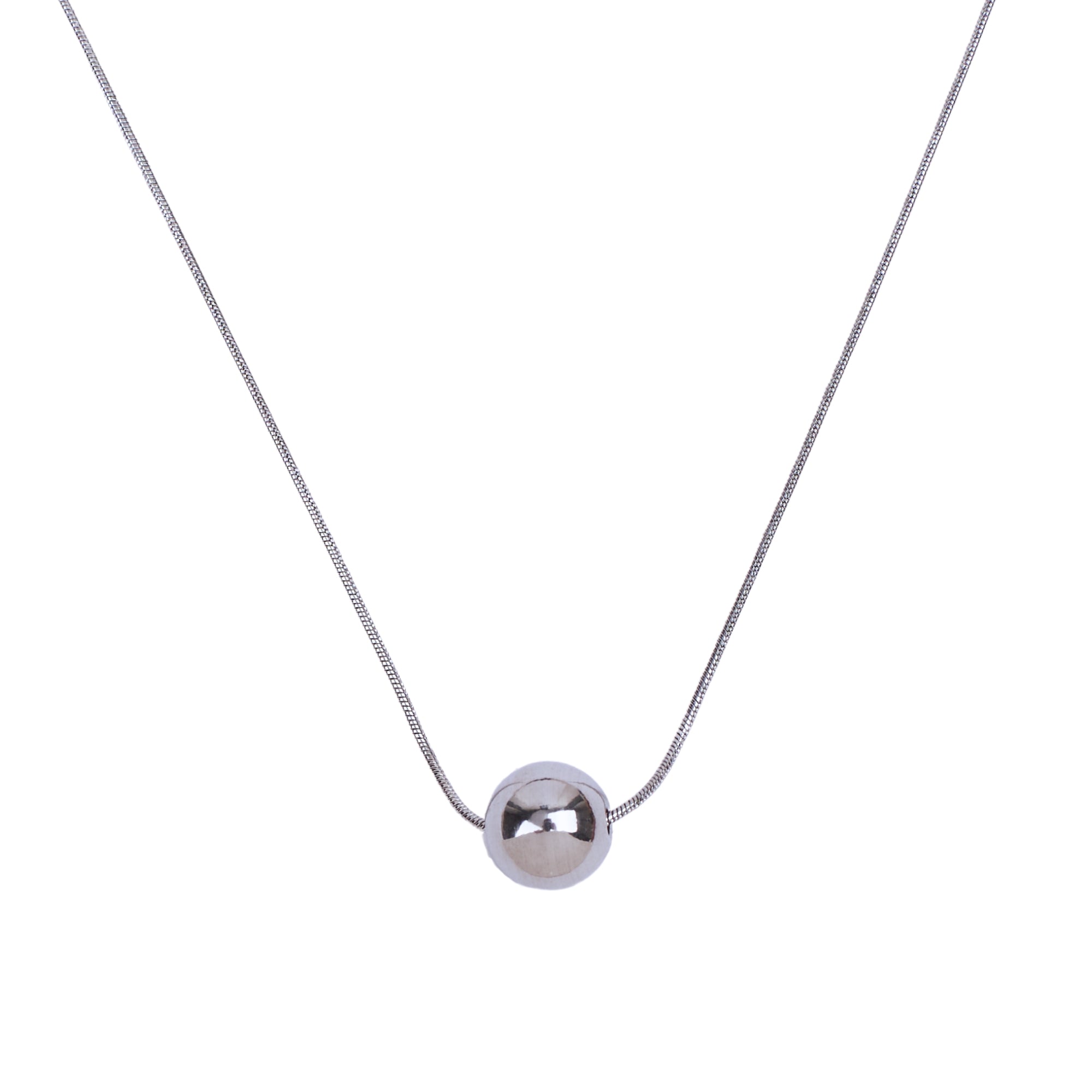 Salty Dream Ball Silver Necklace