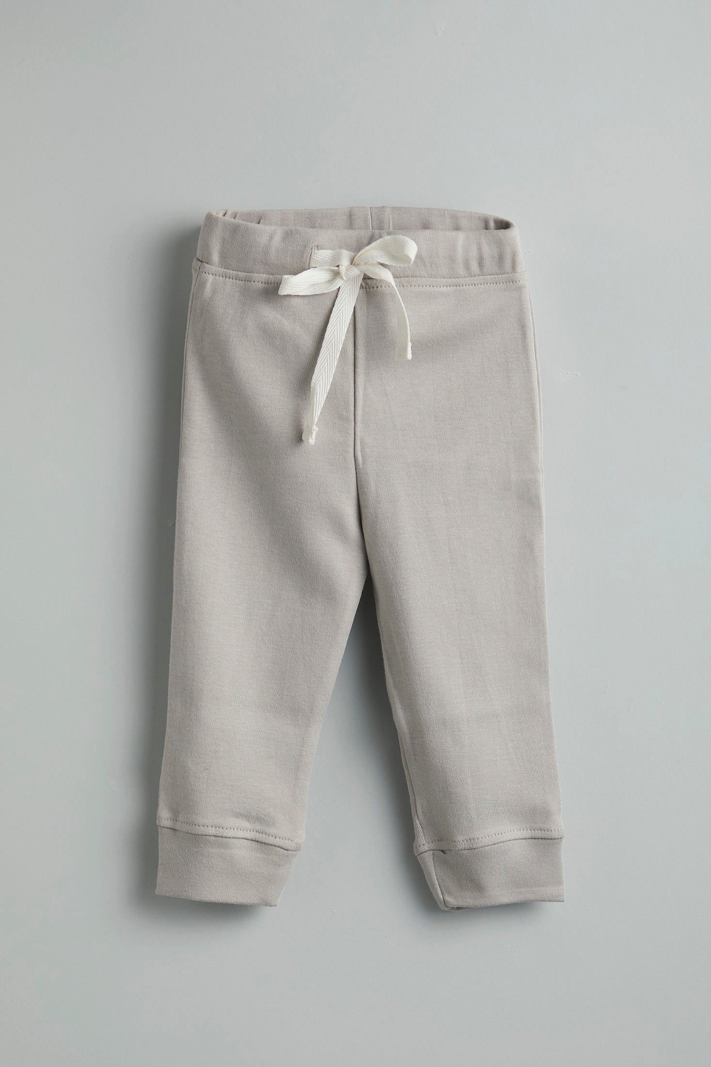 Urbanrac GOTS Certified Organic Cotton Grey Baby Pants With Drawstring