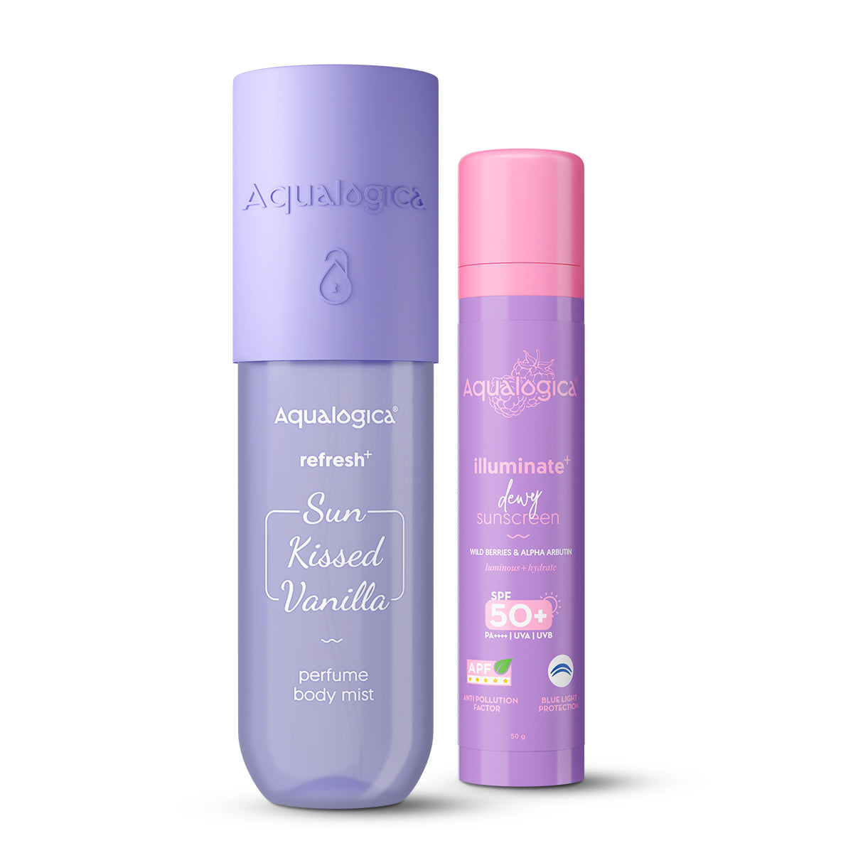 Aqualogica Vanilla Body Mist & Illuminate Sunscreen Duo