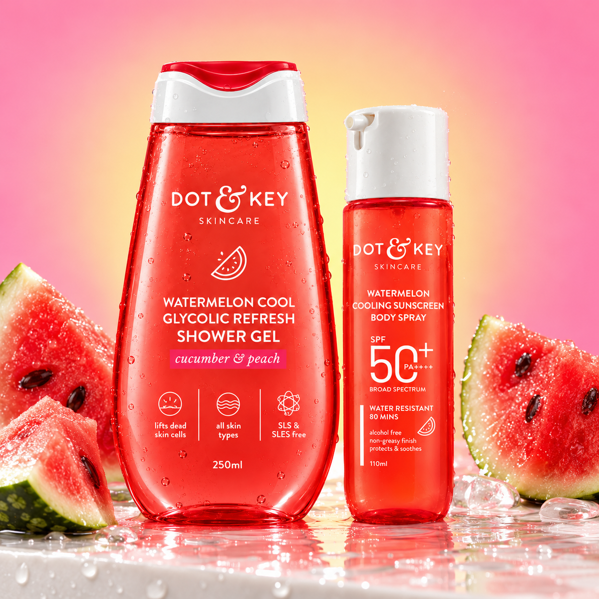 Dot & Key Watermelon Body Cleansing & Sun Protection Duo