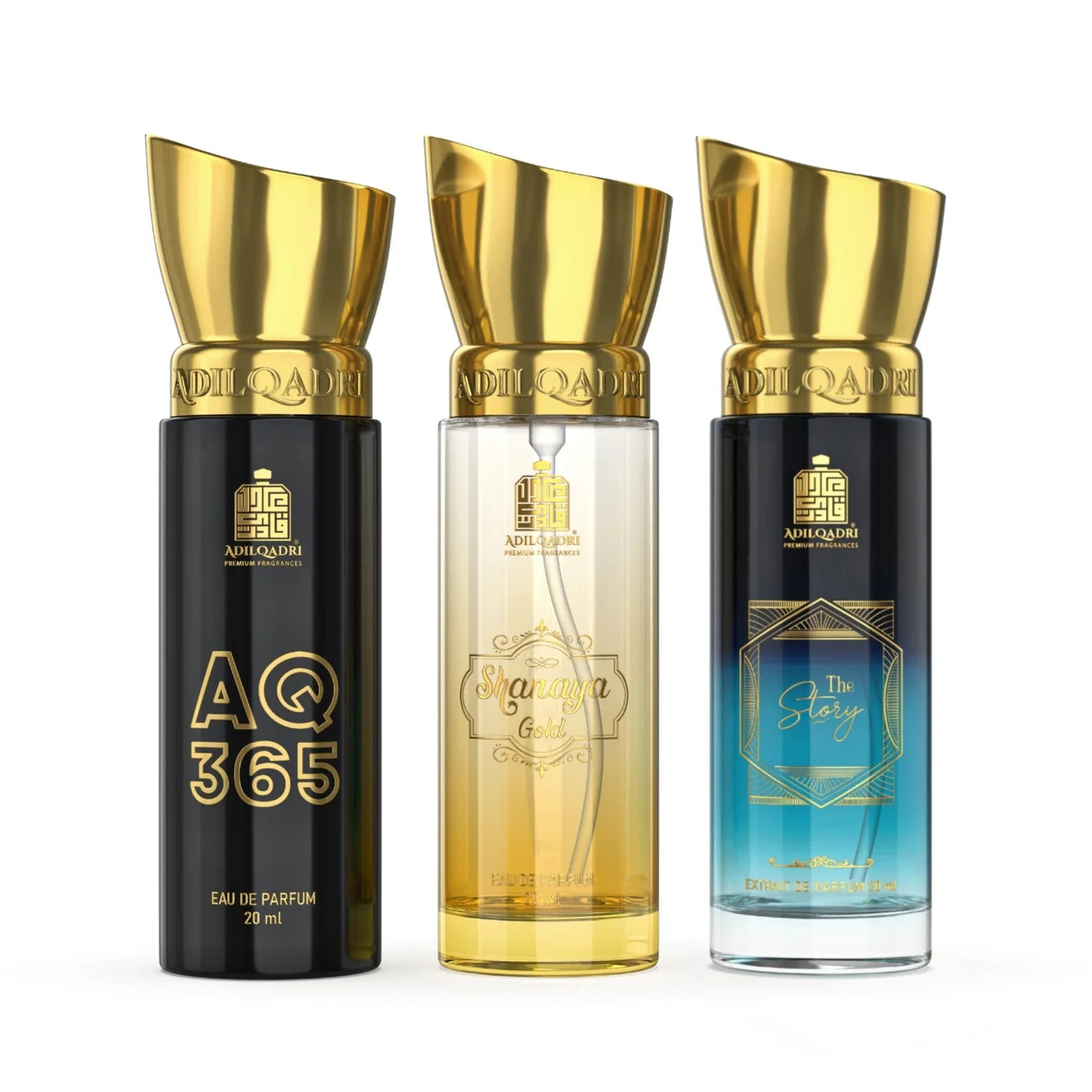 AdilQadri Legendary Gift Set 3 Pcs Set of Premium Perfume Spray