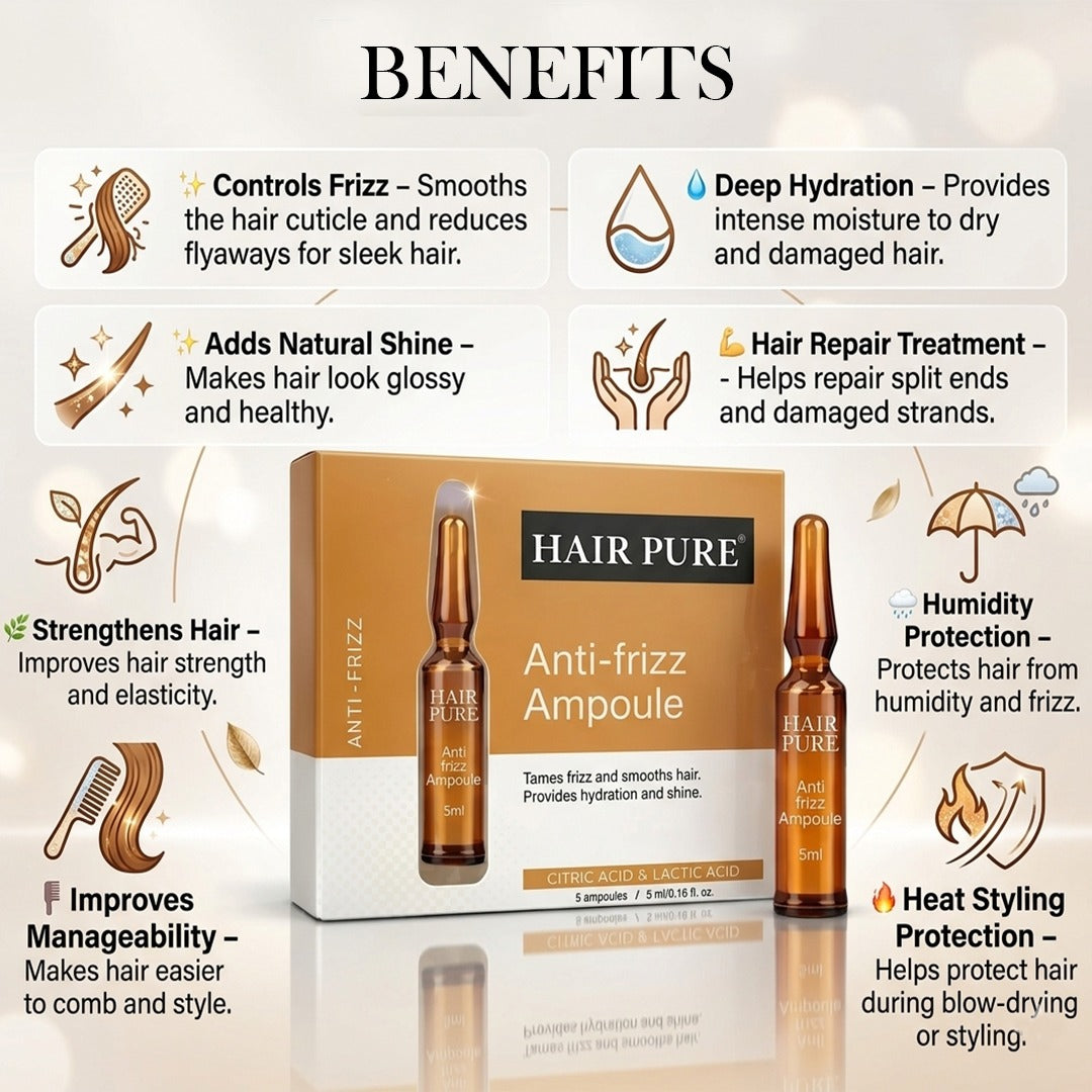 Redifyn Hair Pure Anti-Frizz Hair Ampoule treatment - 5*5ml