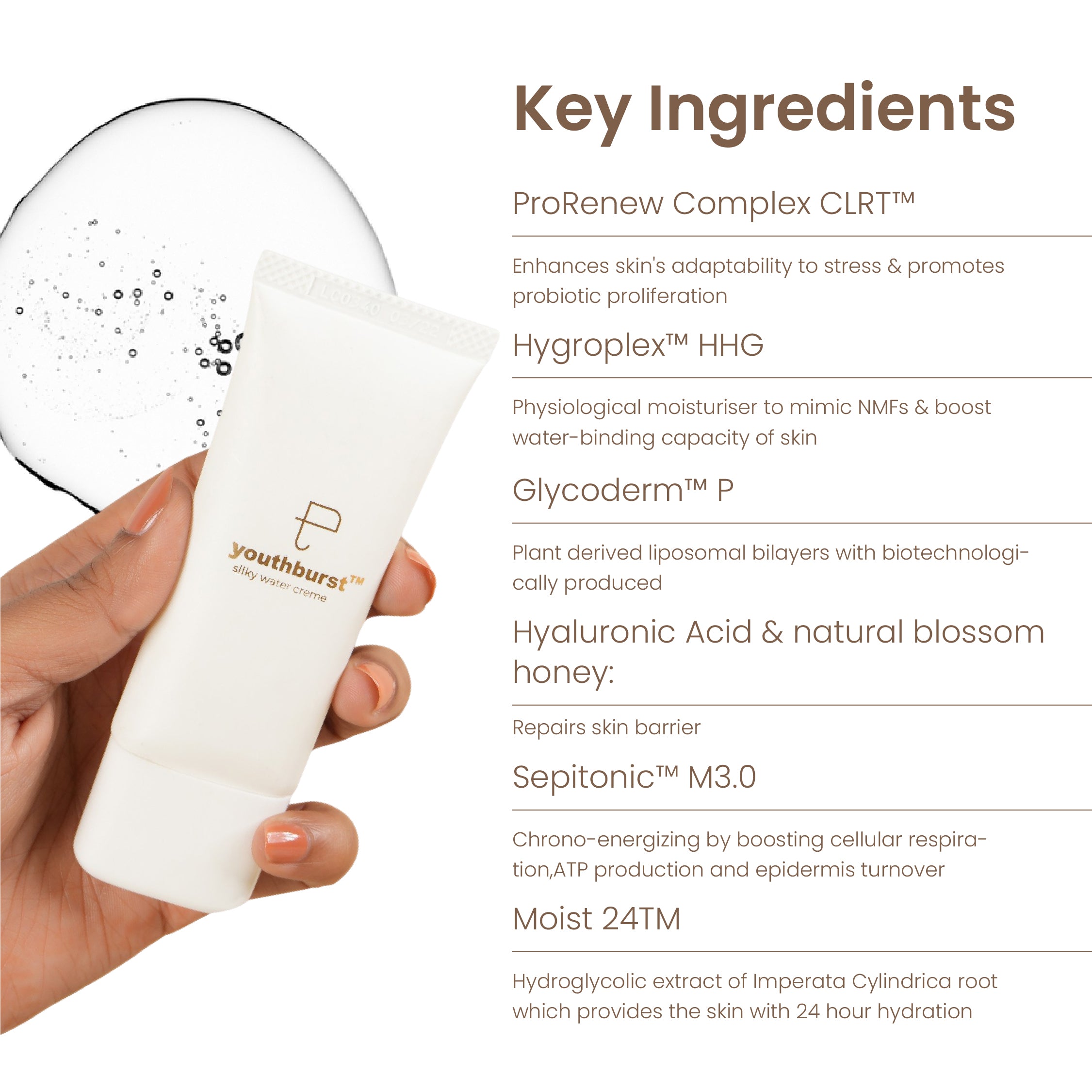 Personal Touch Youthburst Clinically Approved Water Gel Moisturiser 100ml