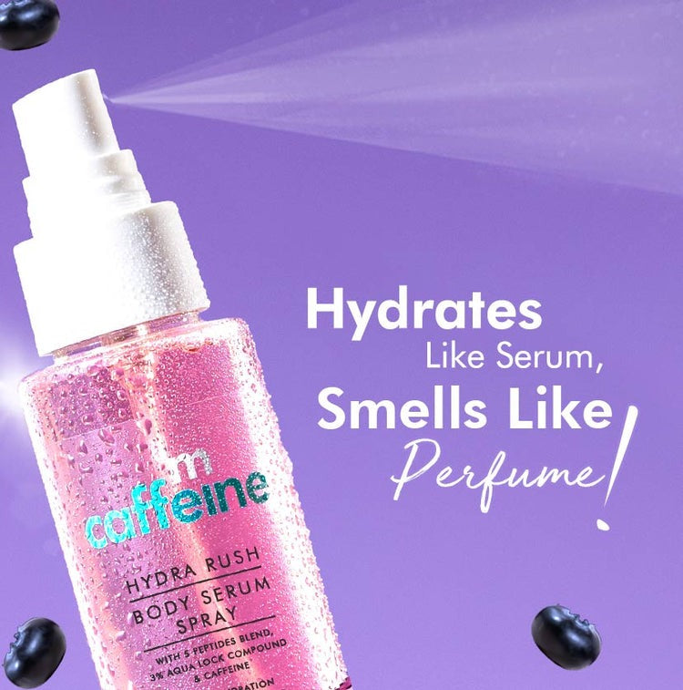 mCaffeine Hydra Rush Body Serum Spray - Blueberry Burst