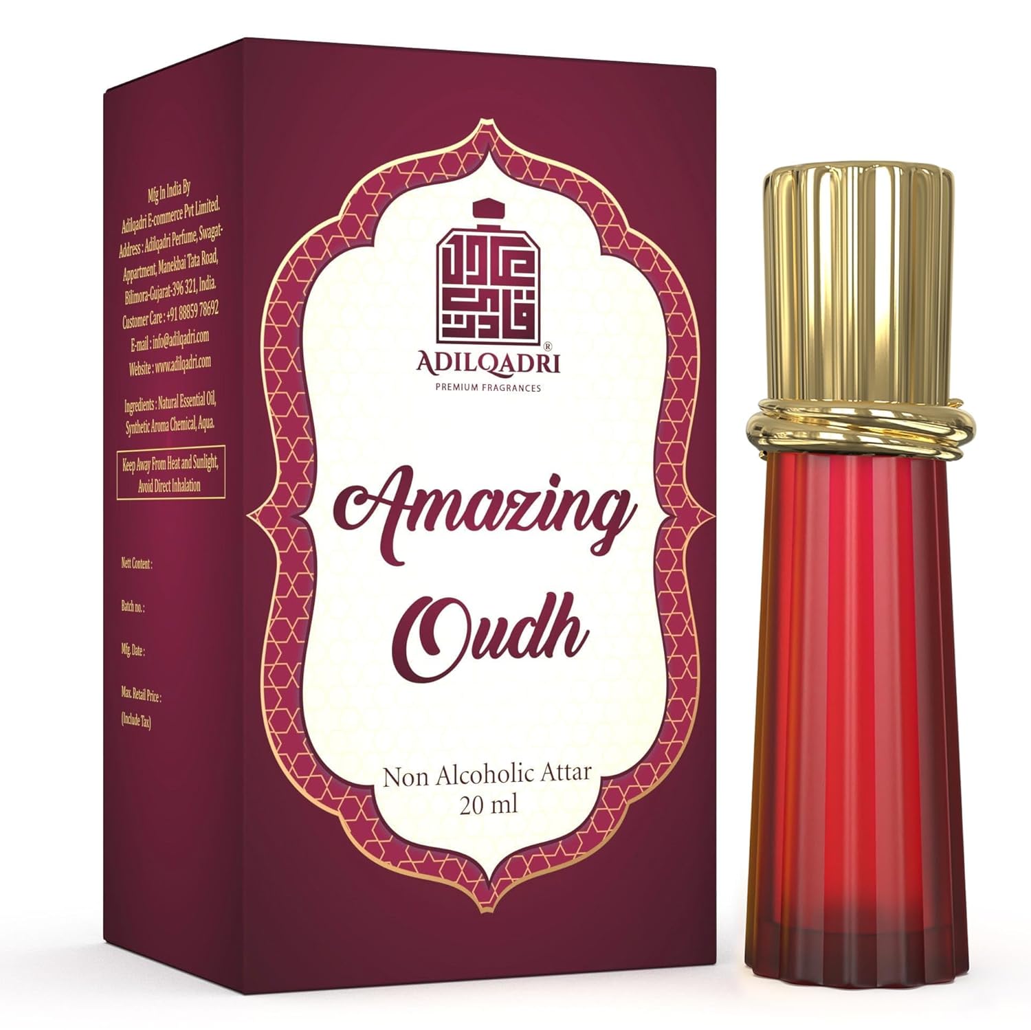 AdilQadri Amazing Oudh Attar Perfume 20 ML