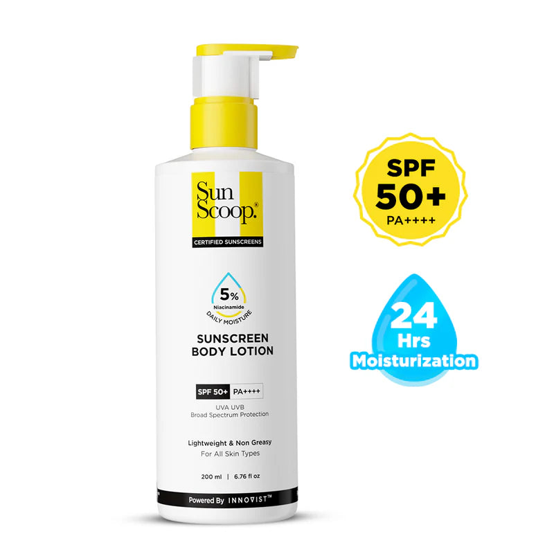 Sunscoop 5% Niacinamide Sunscreen Body Lotion SPF 50+ PA ++++ (200ml)