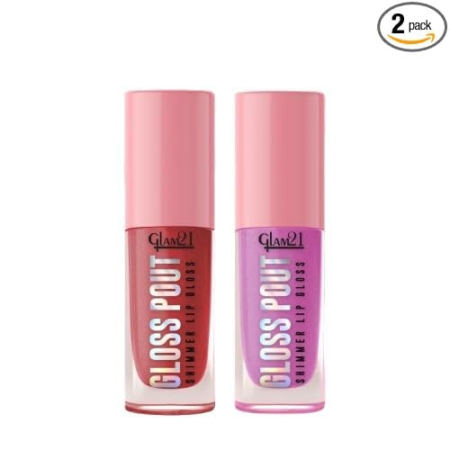 Glam21 Gloss Pout Lip Gloss (Crimson Kiss & Pink Seduction)