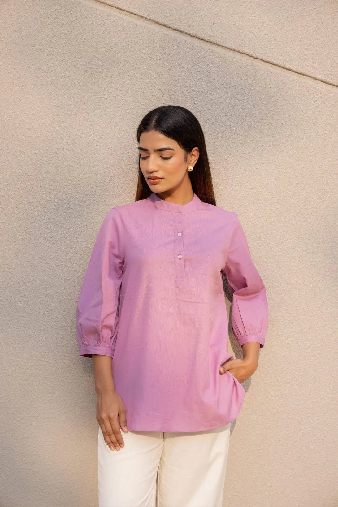 Sugnaa Short Linen Kurta