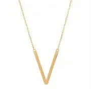 Salty Chic Alphabet Golden Necklace