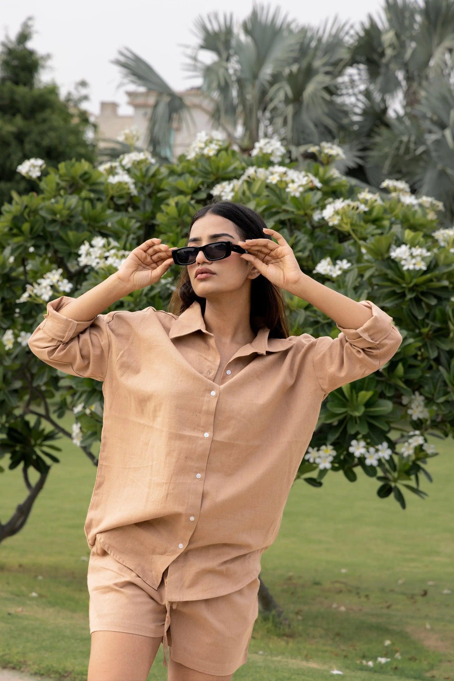 Sugnaa Oversized Cotton Shirt & Shorts
