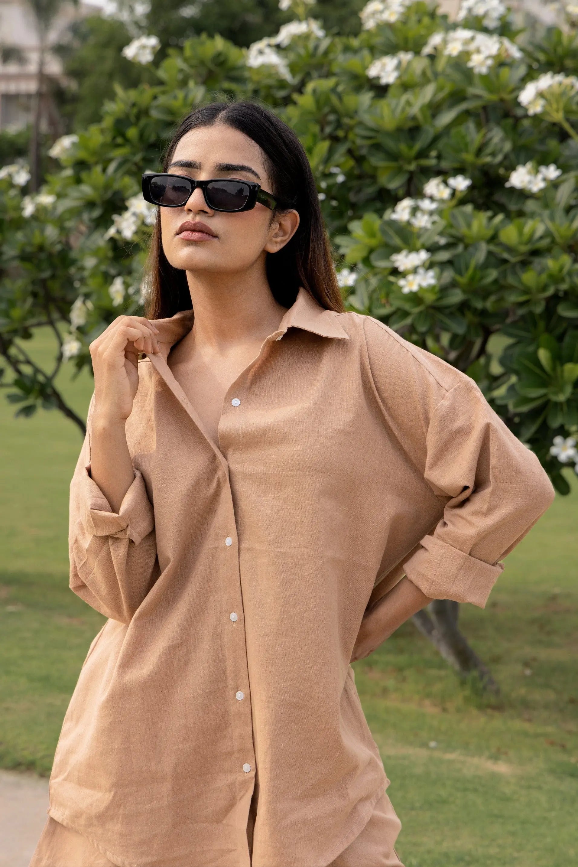 Sugnaa Oversized Cotton Shirt & Shorts
