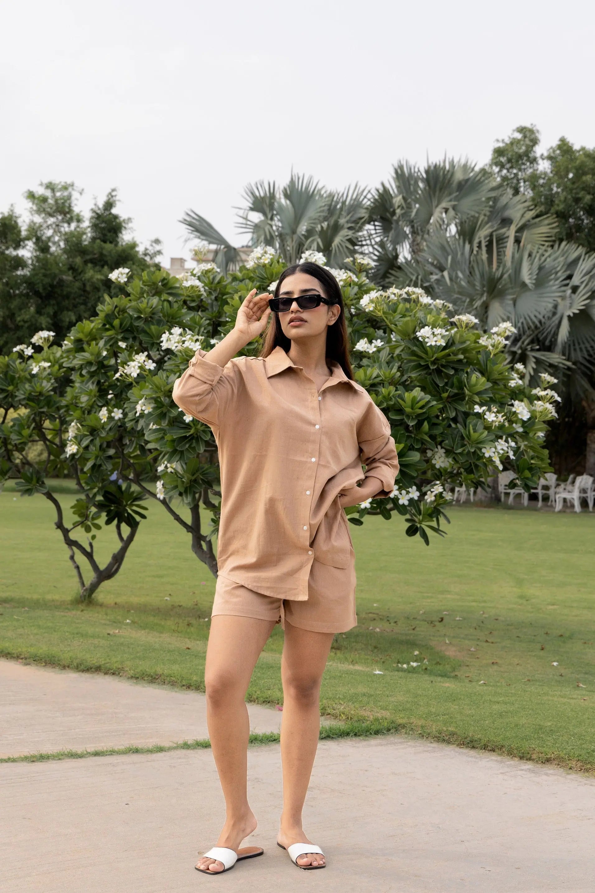 Sugnaa Oversized Cotton Shirt & Shorts
