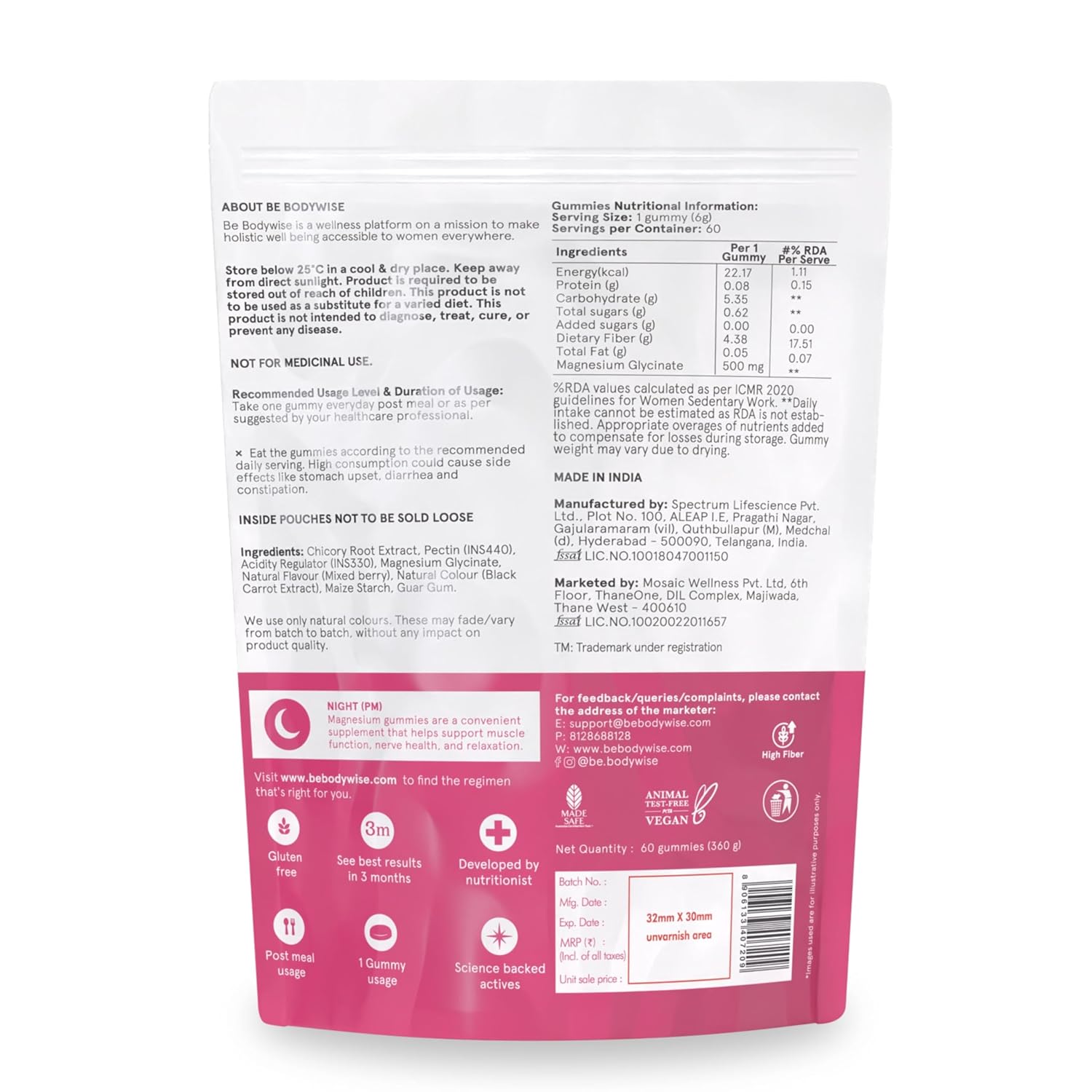 Be Bodywise Chill & Charge Gummies Duo