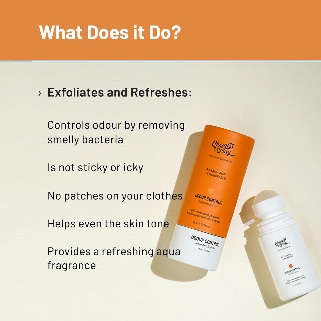 Chemist at Play Roll On - Aqua + Exfoliating Body Wash