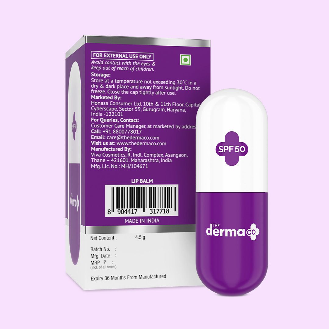Derma Co 1% Vitamin C Brightening Lip Balm - 4.5g