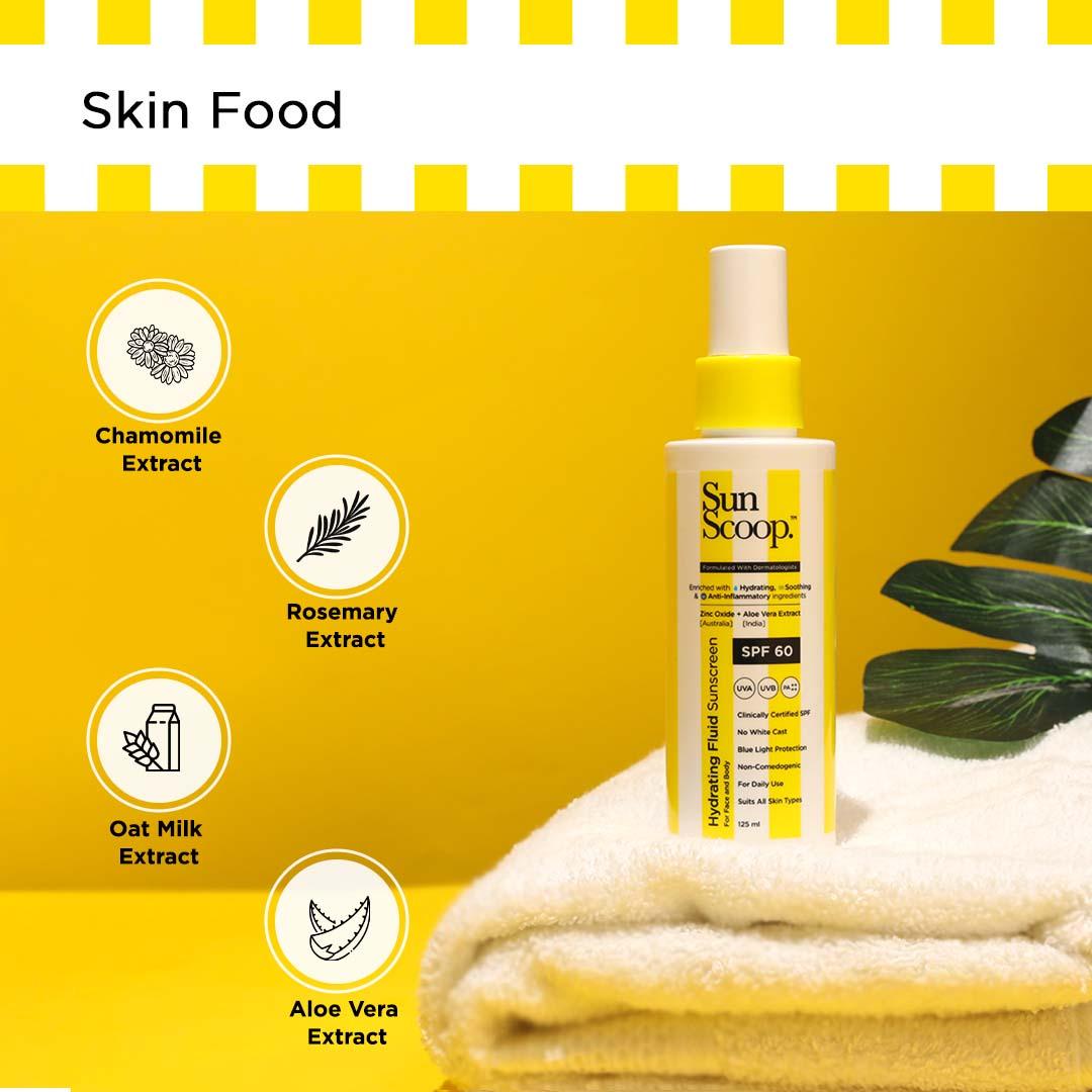 Sunscoop Hydrating Fluid Sunscreen SPF 60 PA++++ (125ml)