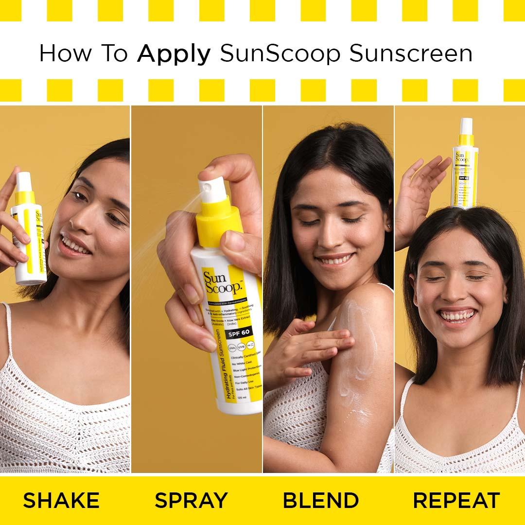 Sunscoop Hydrating Fluid Sunscreen SPF 60 PA++++ (125ml)