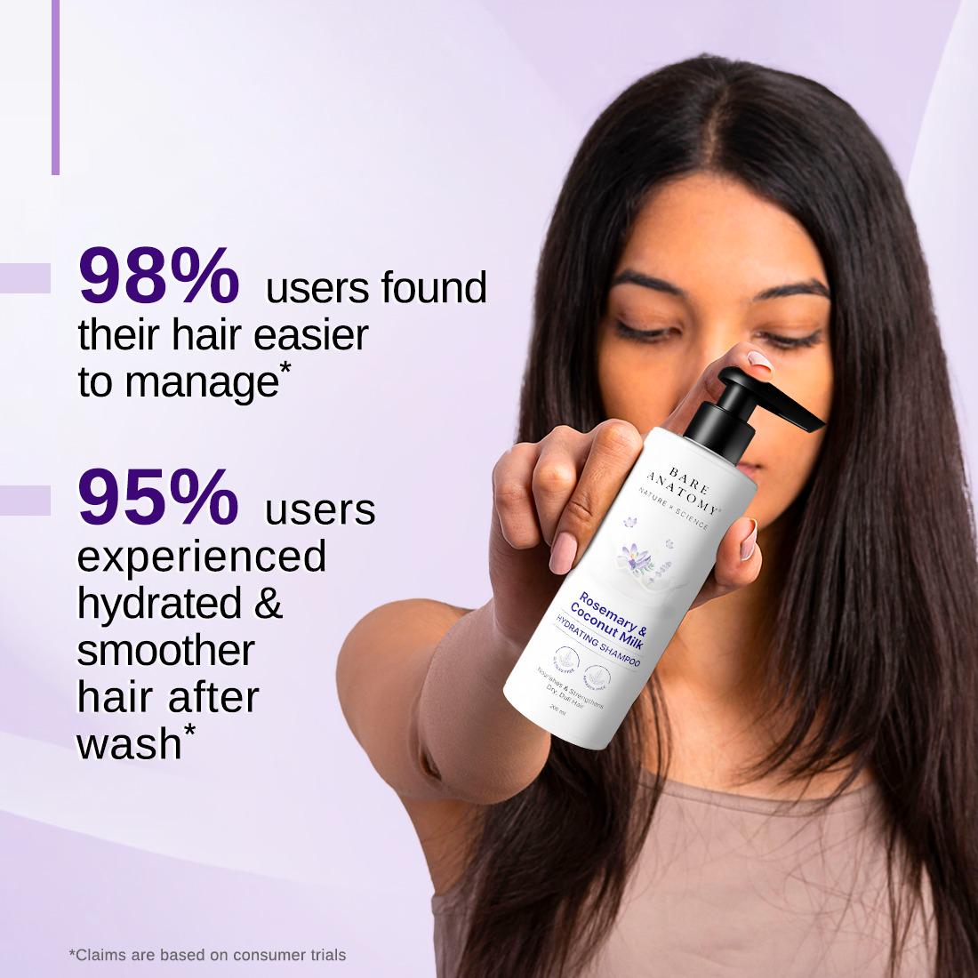 Bare Anatomy Rosemary & Coconut Milk Hydrating Shampoo & Conditioner Combo