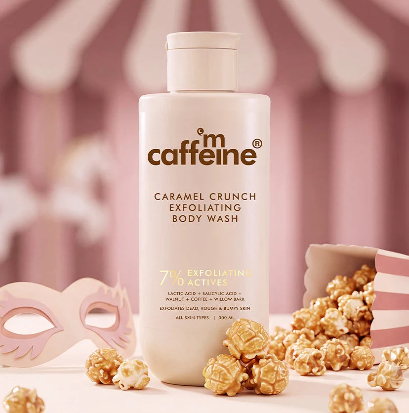 mCaffeine Exfoliating Caramel Crunch Body Wash - 300ml