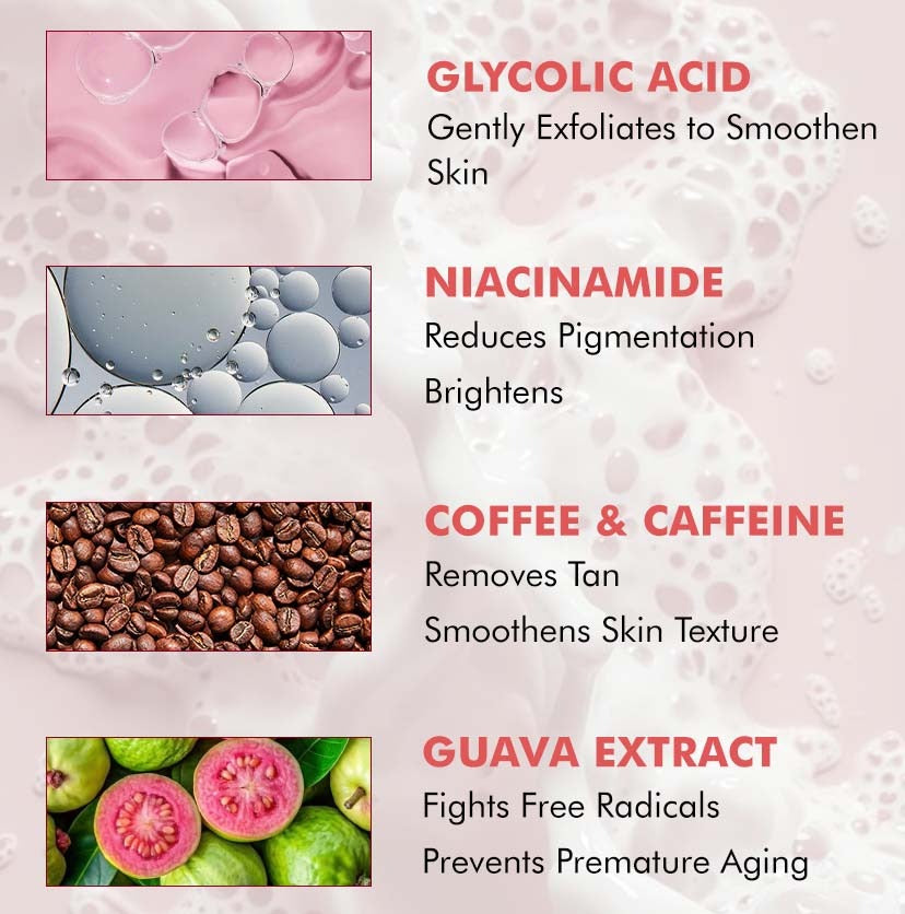 mCaffeine Guava Fizz De-Tan Soap (Pack of 3)