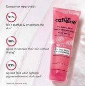 mCaffeine Clear Glow 1% Kojic Acid Daily Brightening Face Wash - 100ml
