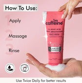 mCaffeine Clear Glow 1% Kojic Acid Daily Brightening Face Wash - 100ml