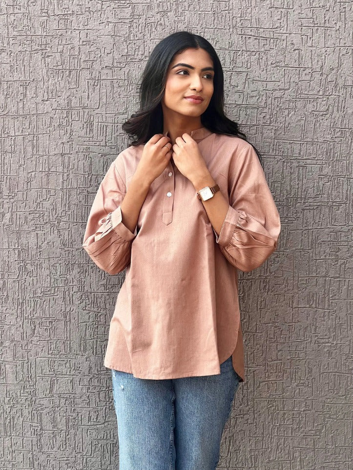 Sugnaa Short Kurta - Brown