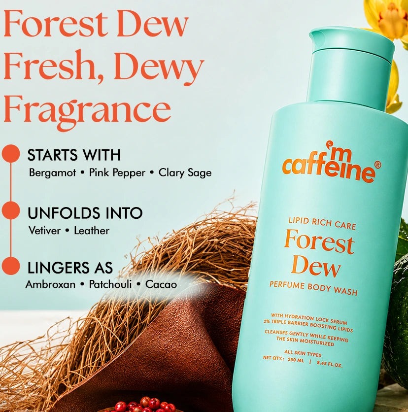 mCaffeine Forest Dew Nourishing Milky Body Wash - 250ml
