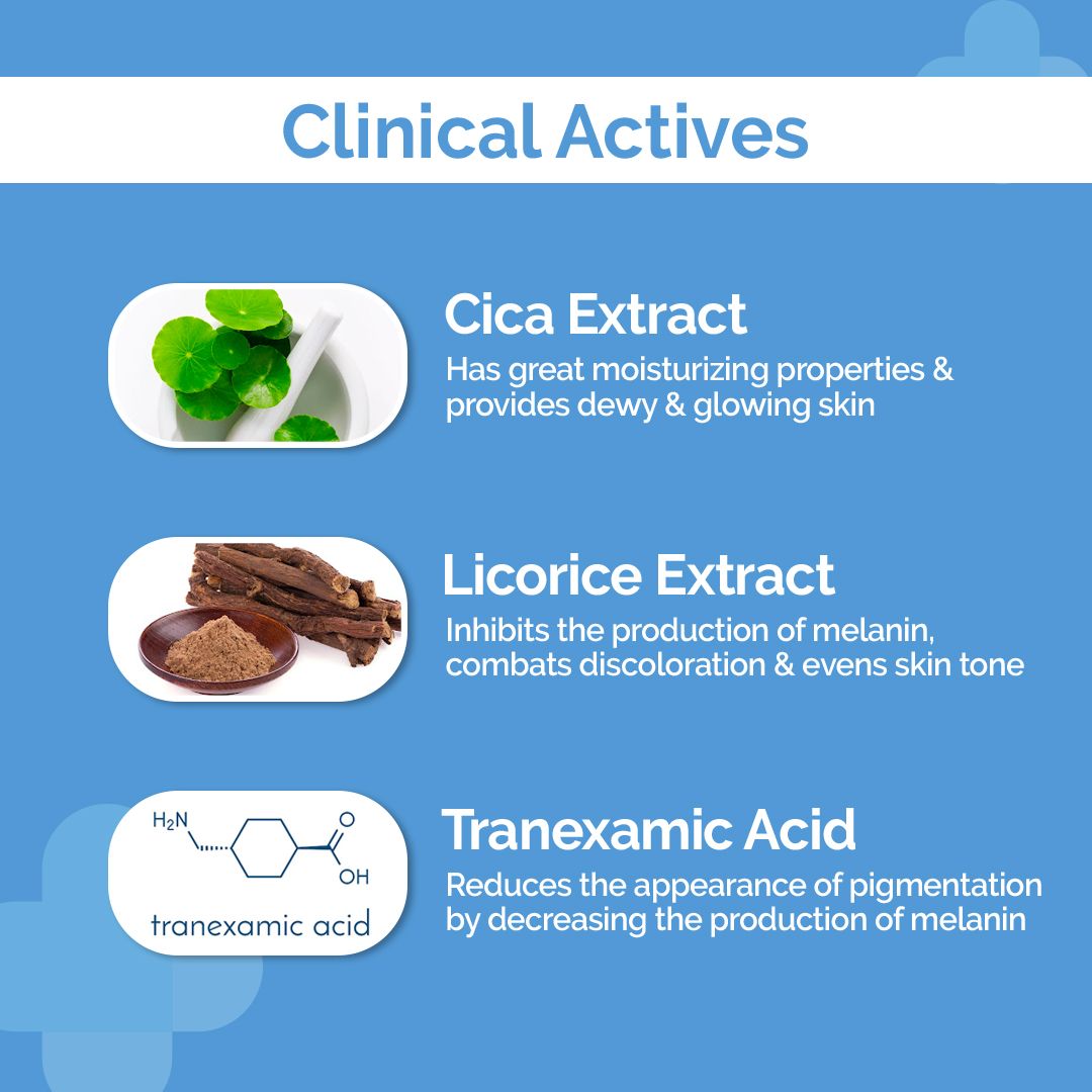 Derma Co 2% Cica-Glow Daily Face Wash with Tranexamic Acid & Licorice Extract - 100ml