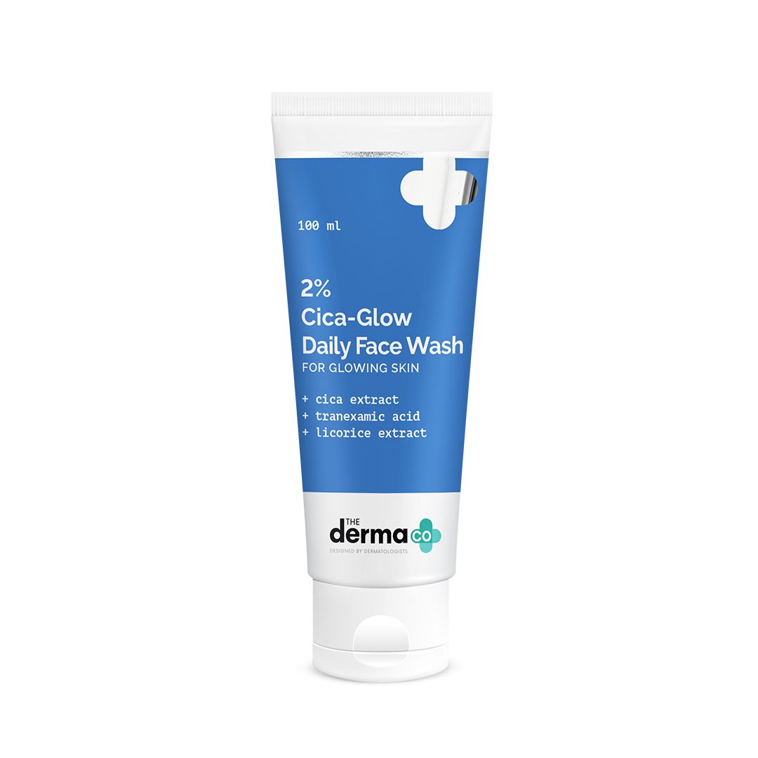 Derma Co 2% Cica-Glow Daily Face Wash with Tranexamic Acid & Licorice Extract - 100ml