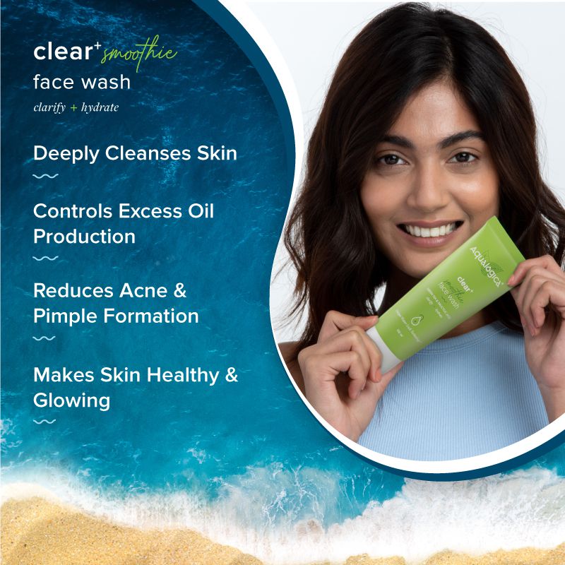 Aqualogica Clear+ Smoothie Face Wash - 100ml