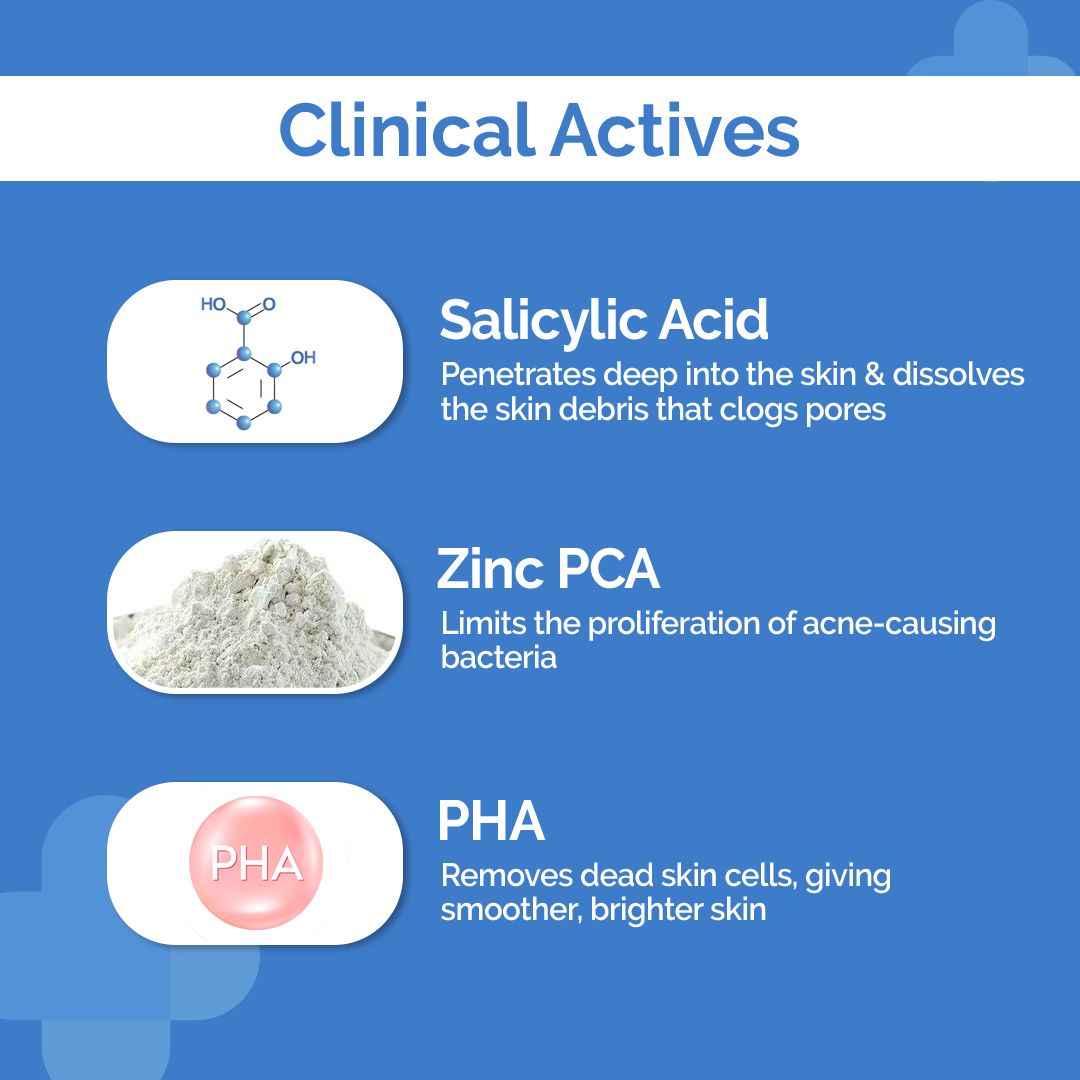 Derma Co 1% Salicylic Acid Foaming Daily Face Wash with Salicylic Acid, Zinc PCA & PHA - 100 ml