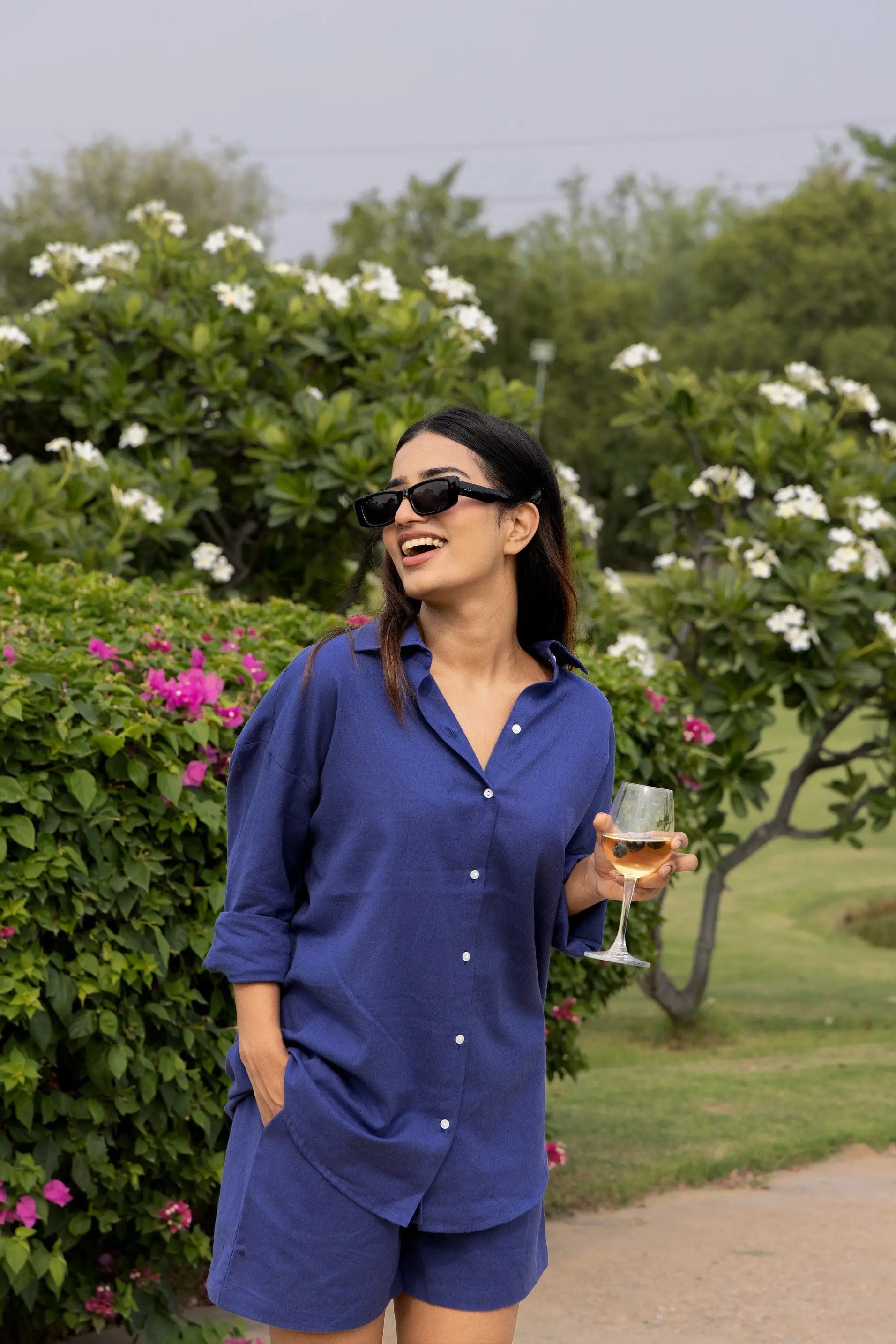 Sugnaa Oversized Cotton Shirt & Shorts