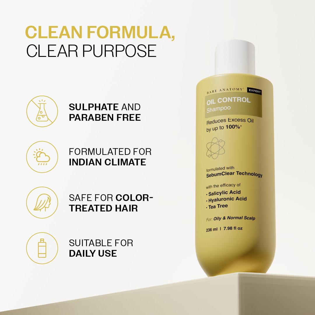 Bare Anatomy Oil Control Shampoo - 236ml