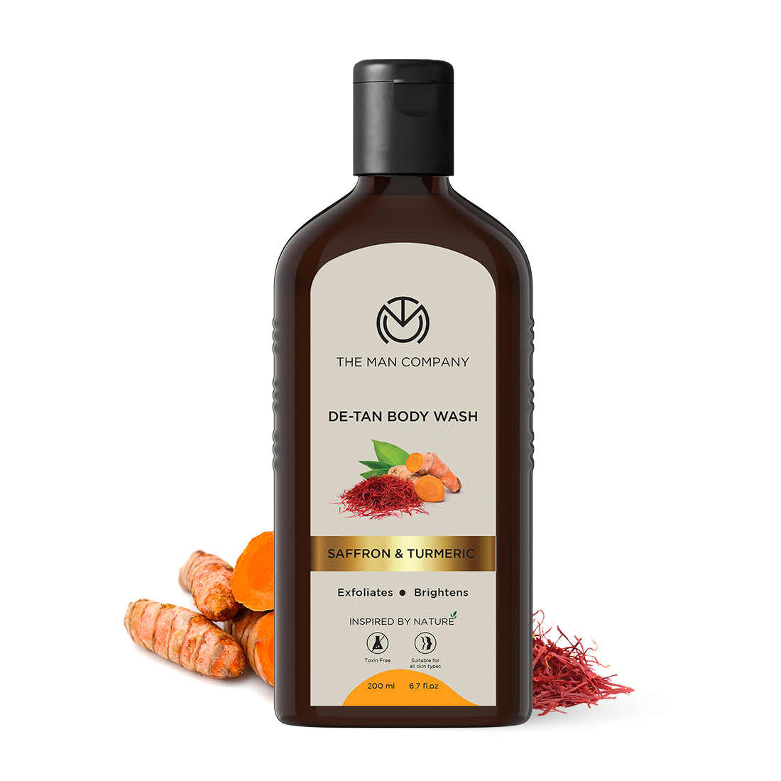 The Man Company De-Tan Saffron & Turmeric Body Wash - 200ml