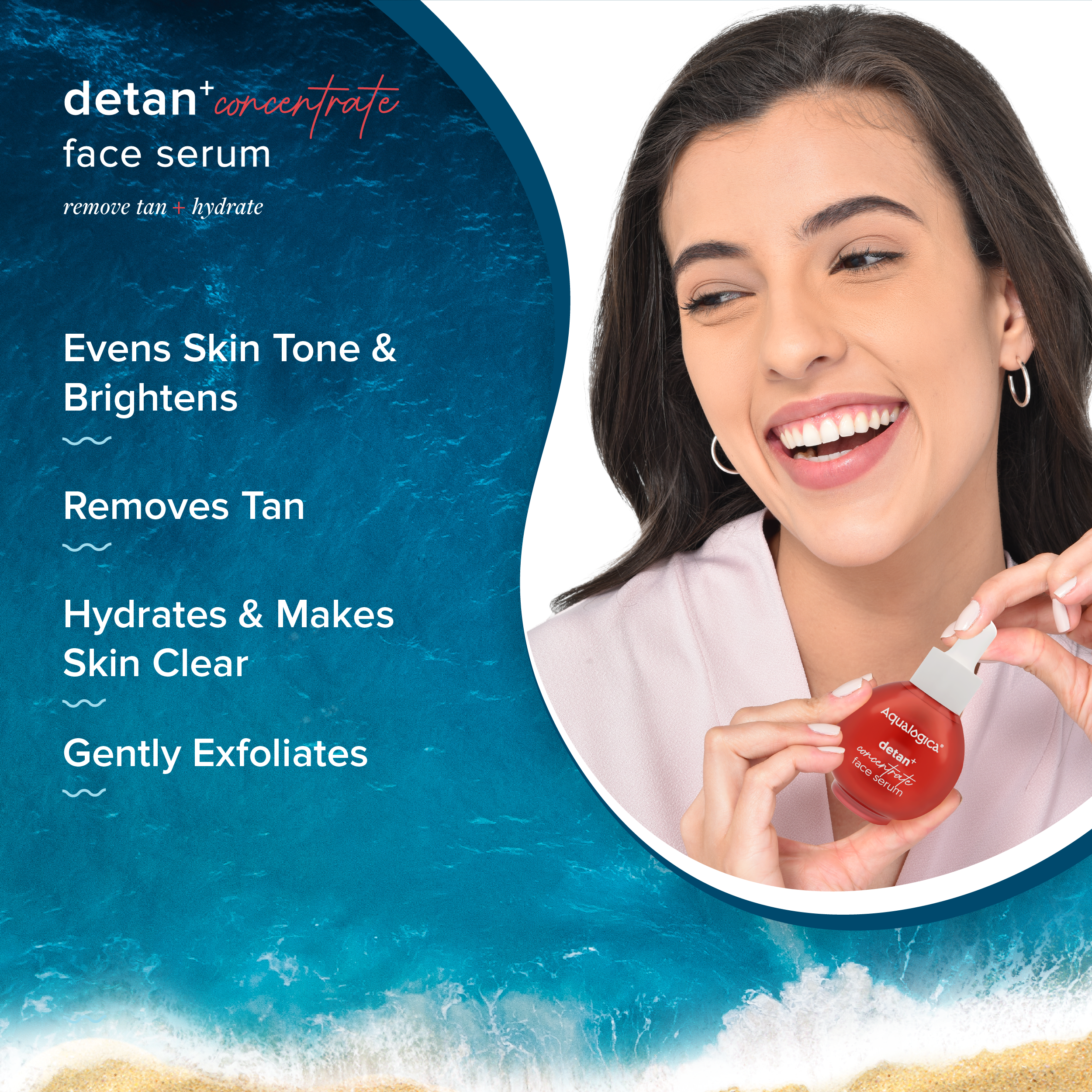 Aqualogica Detan+ Concentrate Face Serum - 30ml