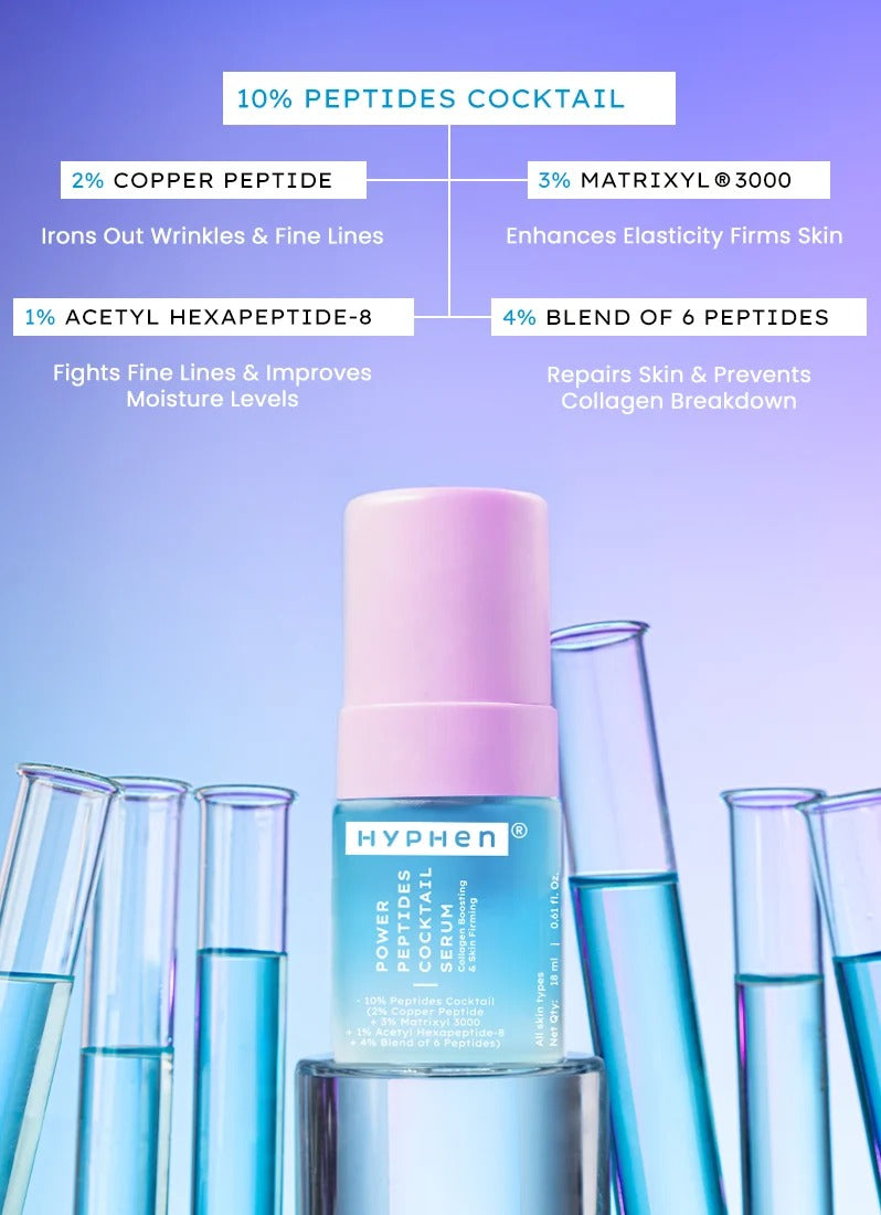 Hyphen 10% Peptide with 2% Copper Peptide Face Serum - 18 ml