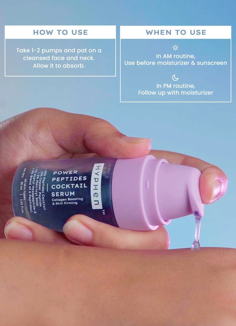 Hyphen Power Peptides Cocktail Face Serum - 30ml