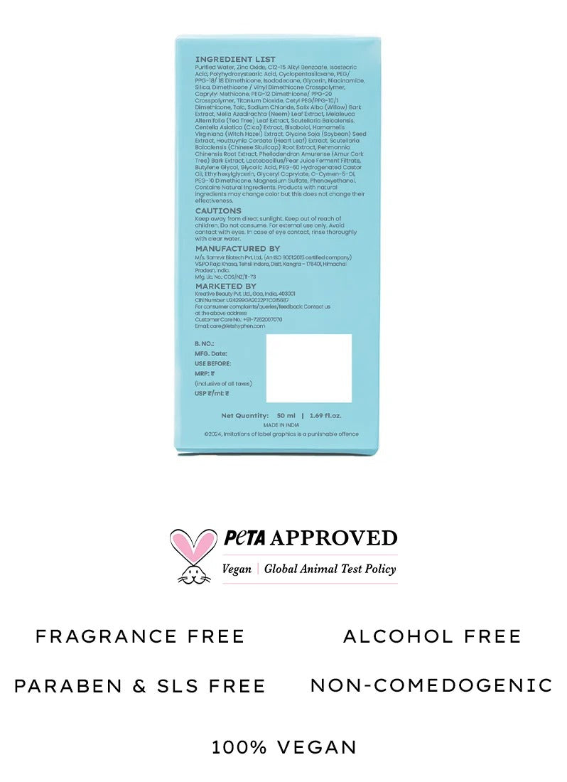 Hyphen Sun Milk 100% Mineral Sunscreen Spf 50 Pa++++
