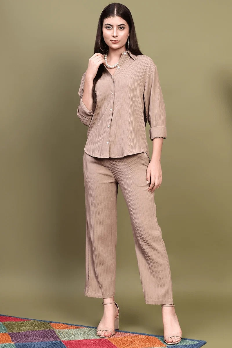 Sugnaa Knitted Shirt Pant Set