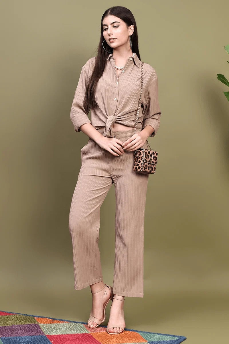 Sugnaa Knitted Shirt Pant Set