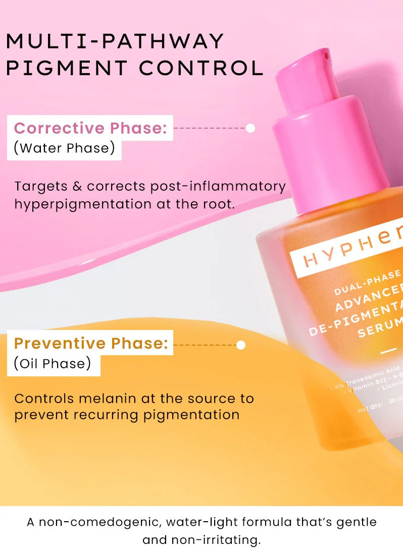 Hyphen Dual Phase De-pigmentation Serum (4% Tranexamic Acid) - 30ml